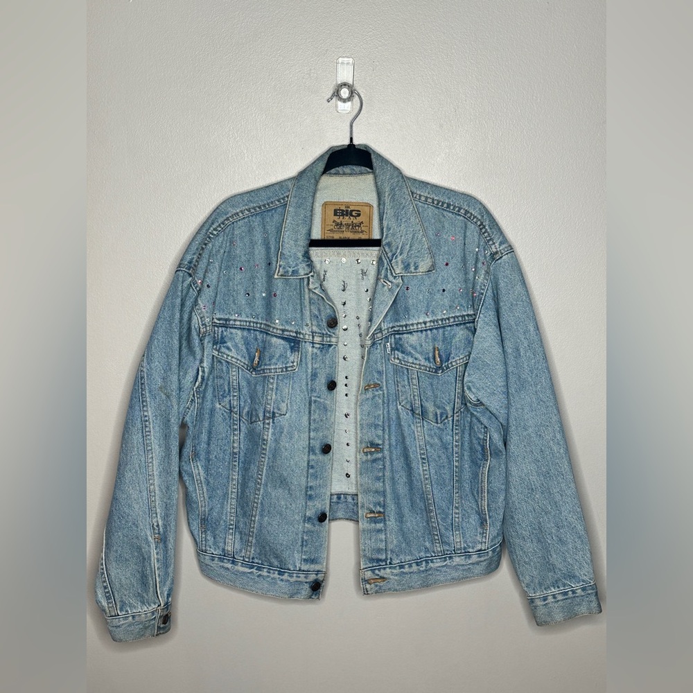 Vintage Levi’s The Big Jean Trucker Jacket Size XL 80s vibe Light Wash